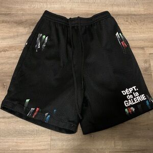 Gallery Dept Black Multicolor Graphic Men's Shorts